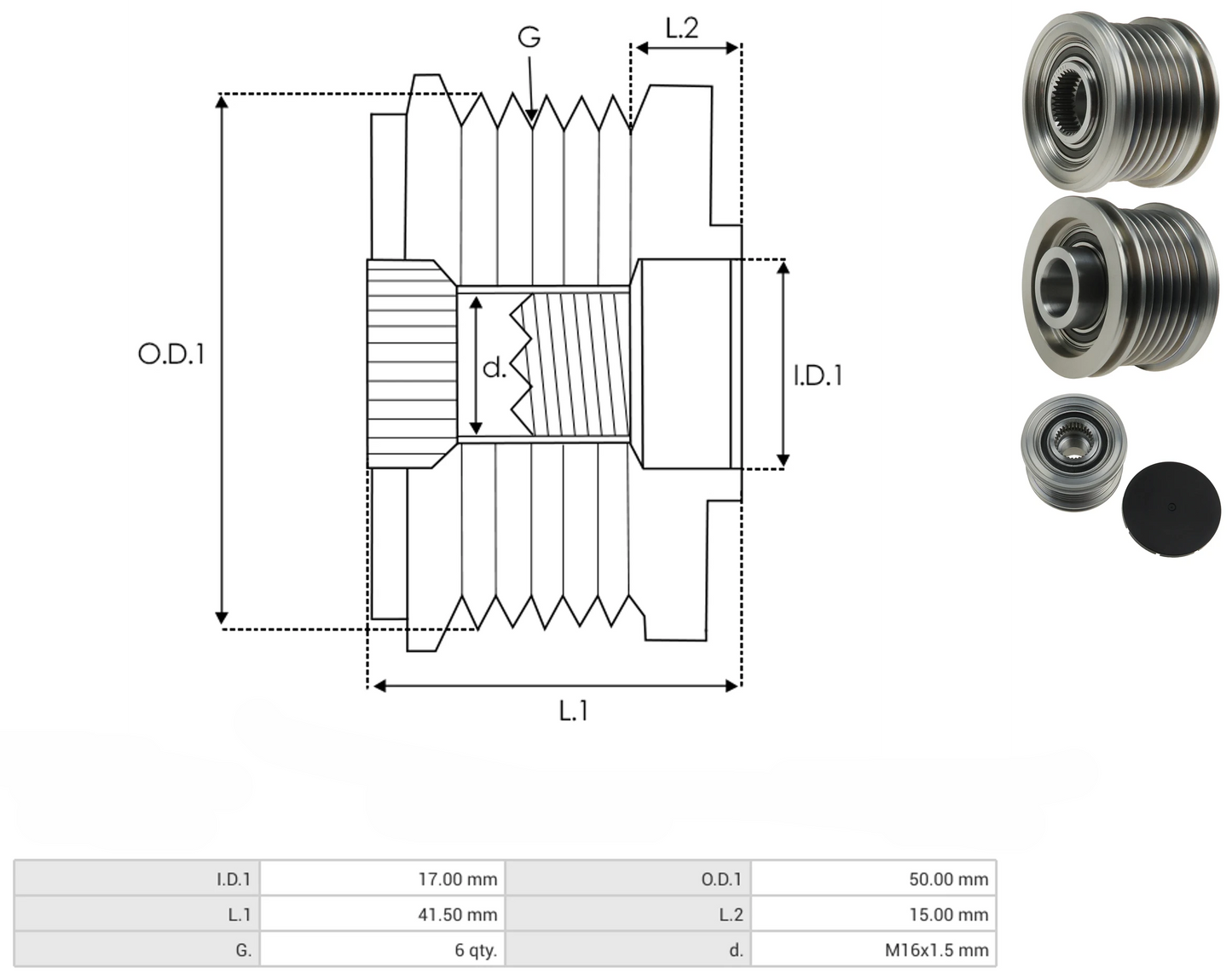 Polea Alternador Valeo Nissan Sentra 24-94300