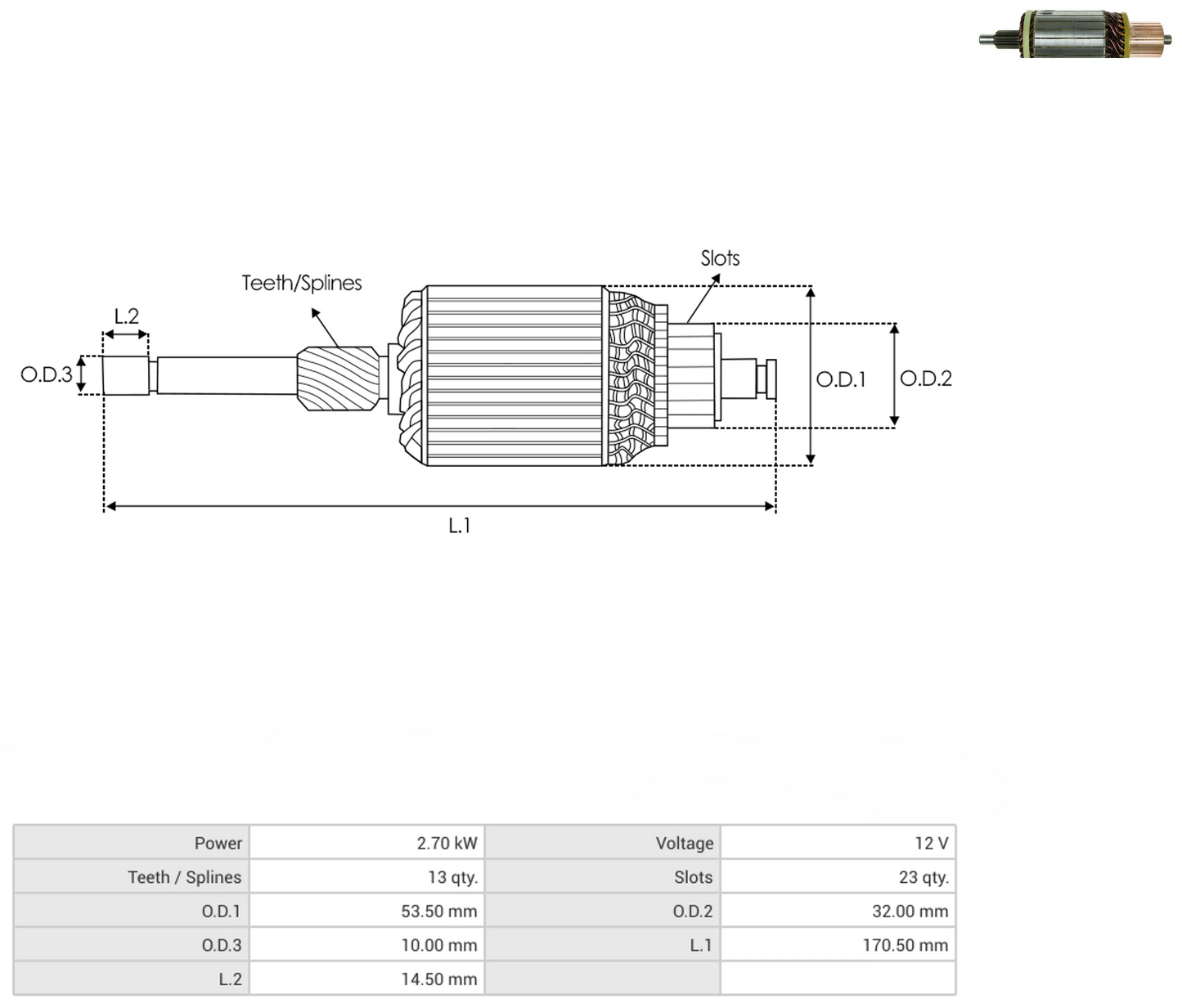 Marcha Mitsubishi Ford Diesel 7.3L 13D 61-8311