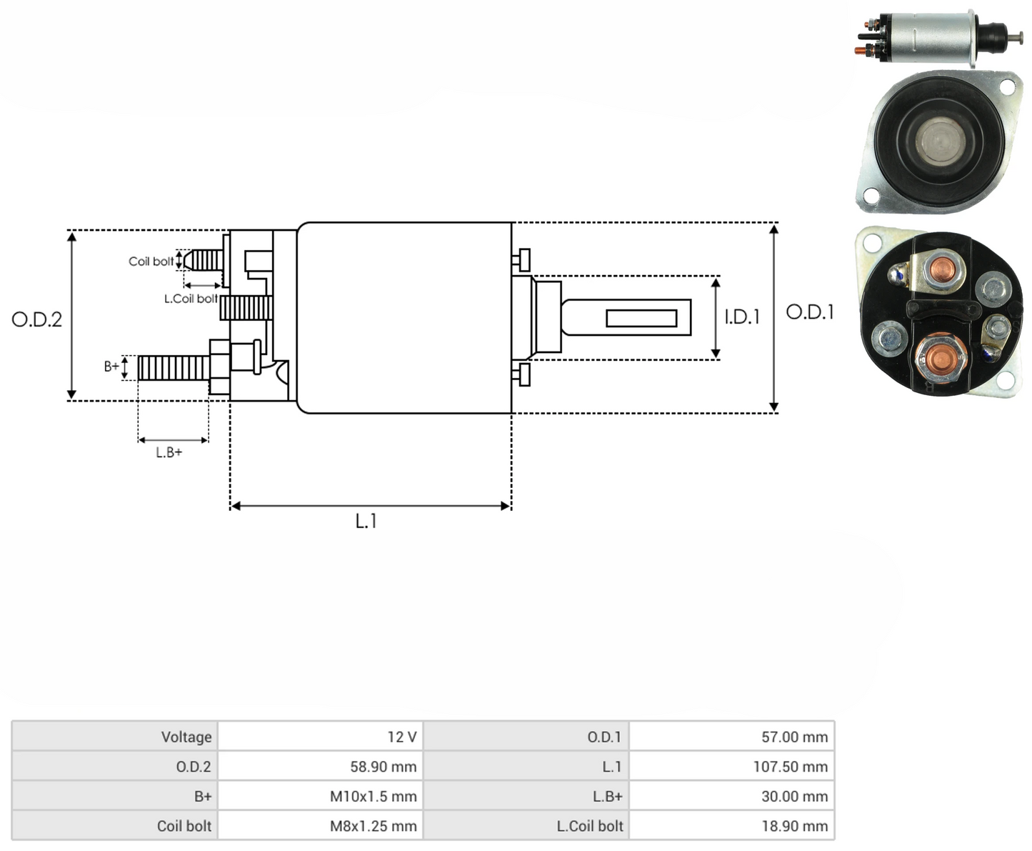 Solenoide Marcha Delco 29MT 12V 66-158