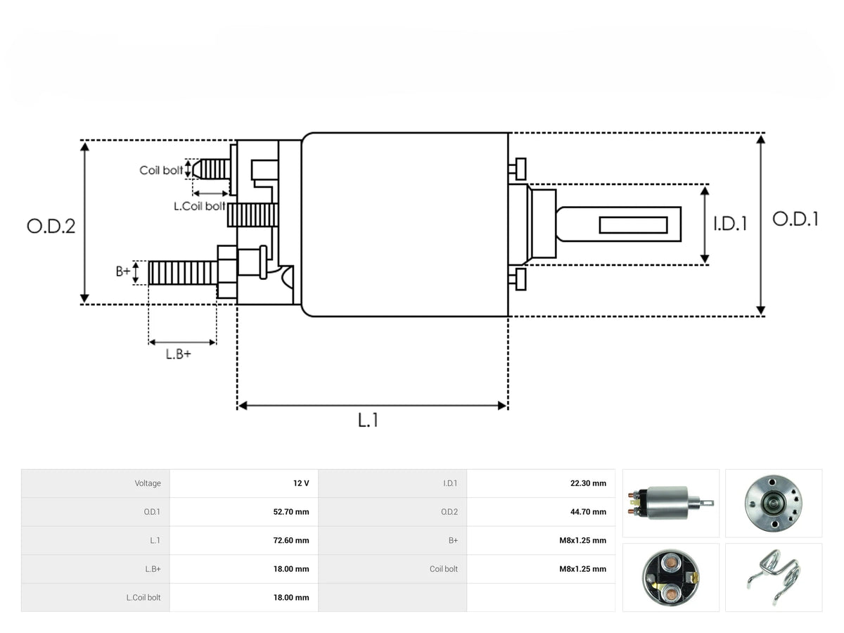 Solenoide Marcha Hitachi Nissan Honda 66-8105