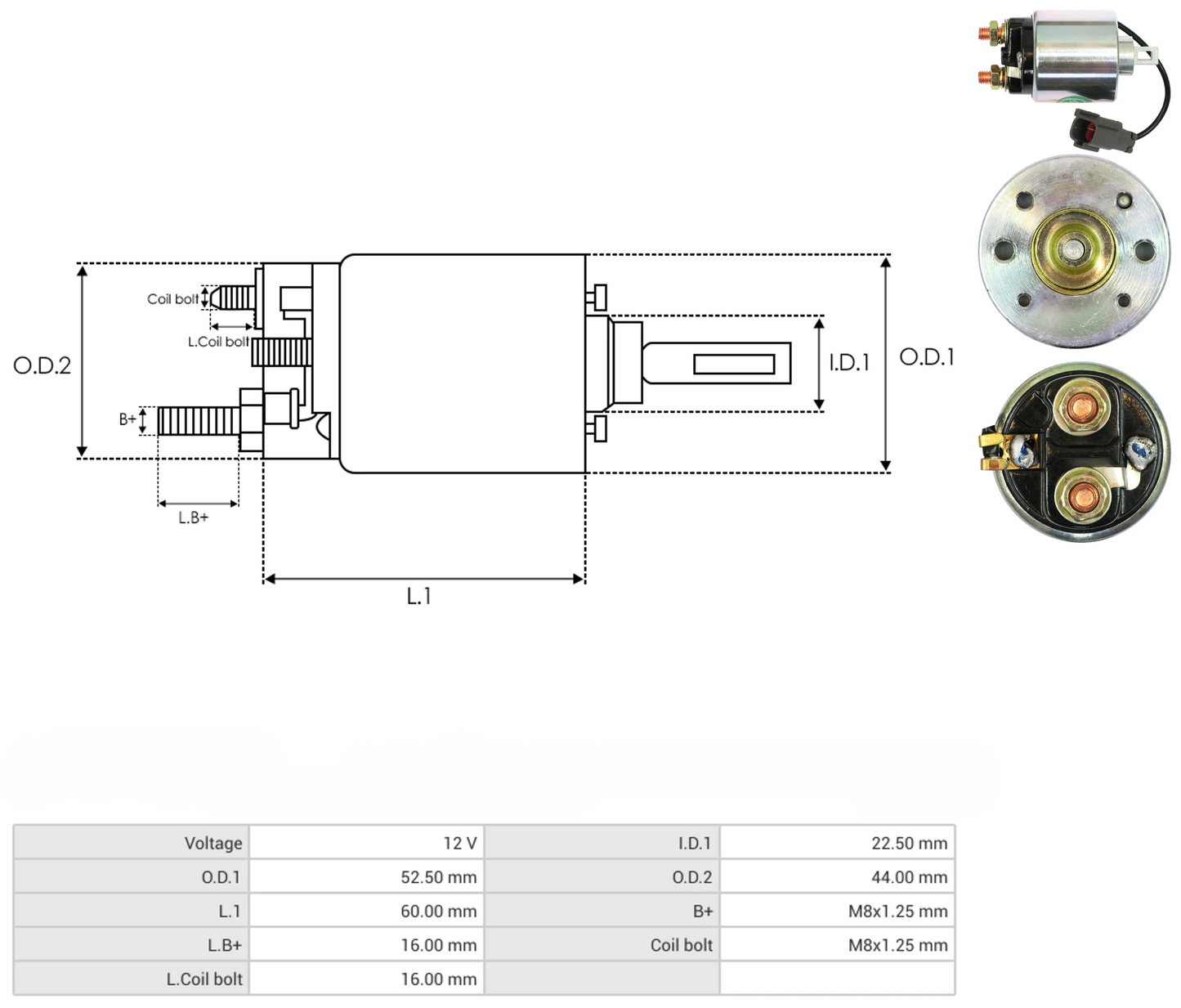 Solenoide Marcha Hitachi Nissan Tsuru (Con Arnés) 66-8146