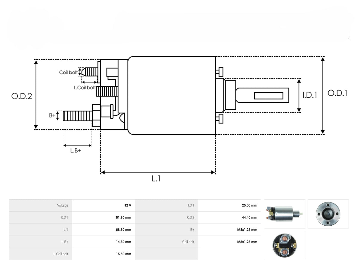Solenoide Marcha Mitsubishi Nissan 66-8327