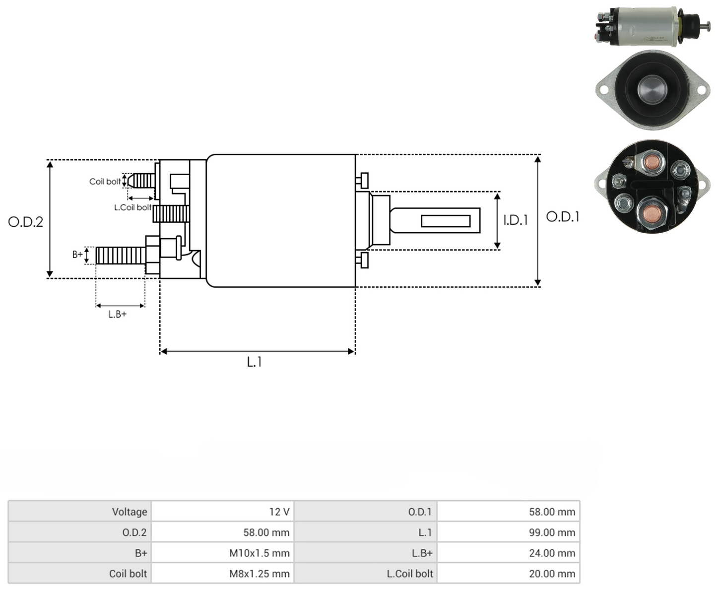 Solenoide Marcha Delco 28MT 12v 4T 66-8406