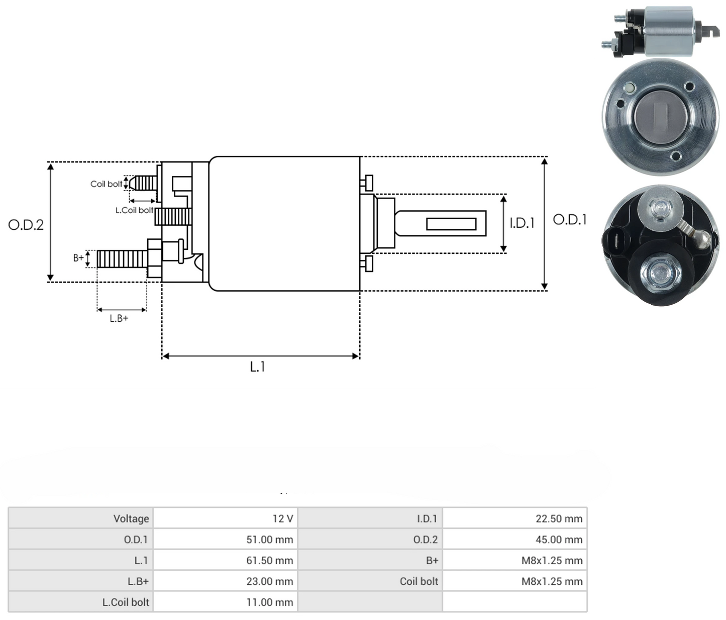 Solenoide Marcha Mitsuba Honda Corto 66-8504