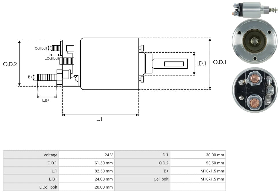 Solenoide Perkins Bosch 24V 66-9106