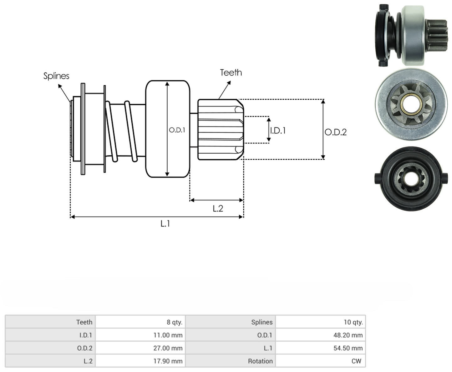 Impulsor Bosch Neon 8D 54-9160 TIM 9613