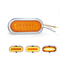 Plafon Ovalado 14 LED's Arillo Plasma Cromado