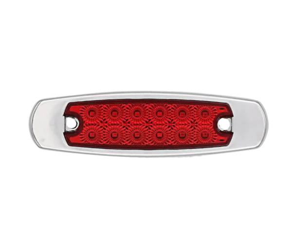 Plafon Lateral Kenworth Cromado 12 LED's C/Estrobo
