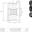 Polea Alternador Mitsubishi Dodge Chrysler 24-83278