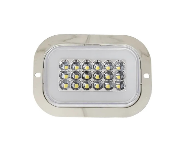 Plafon Cuadrado 24 LED's Fijo/Estrobo Aro Angel