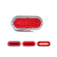 Plafon Ovalado 14 LED's Arillo Plasma Cromado