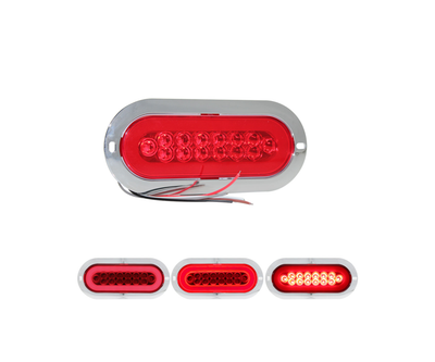 Plafon Ovalado 14 LED's Arillo Plasma Cromado