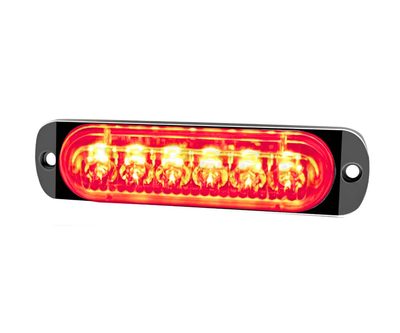 Plafon Lateral Rectangular 4 LED's Flash/Estrobo