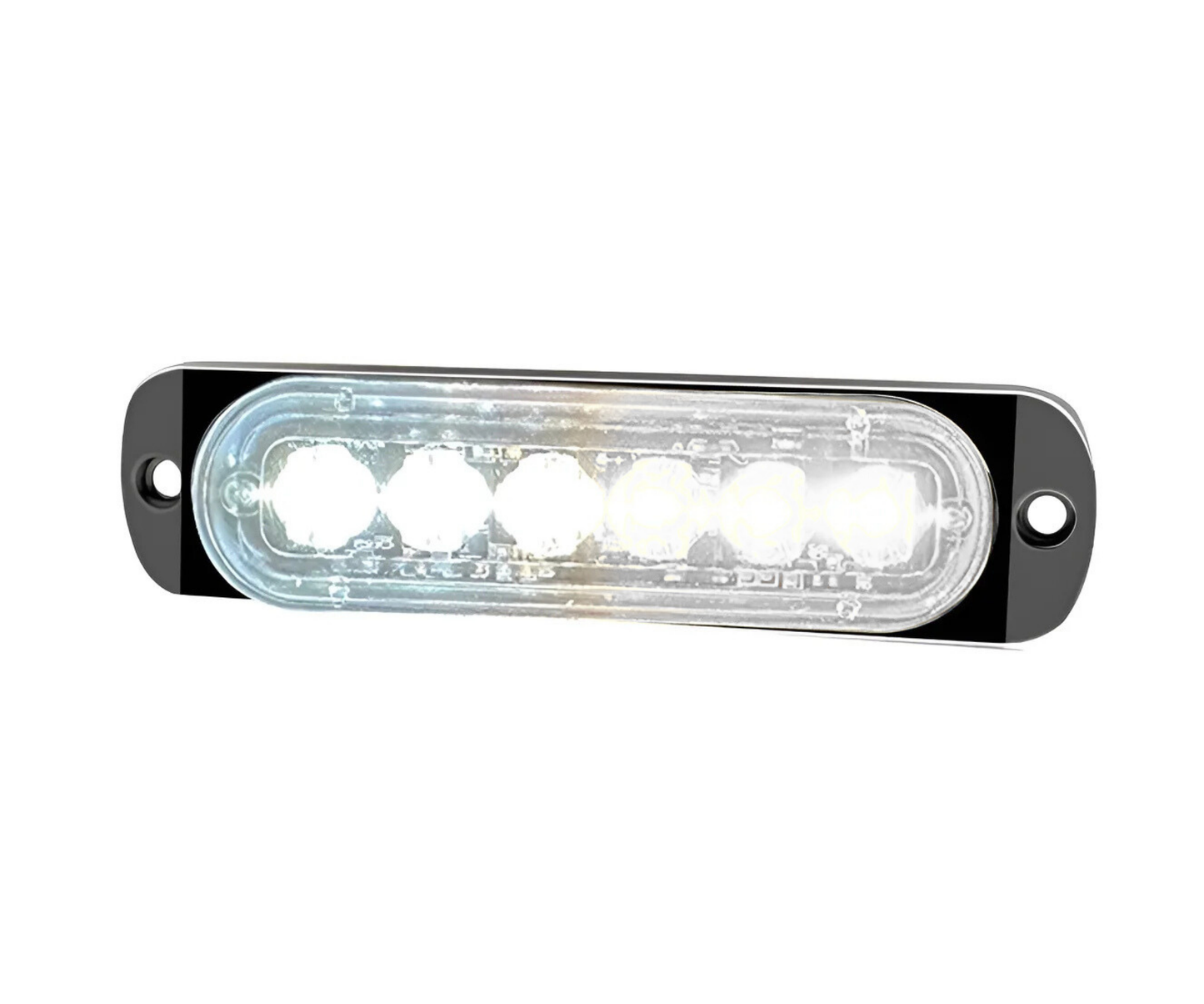 Plafon Lateral Rectangular 4 LED's Flash/Estrobo