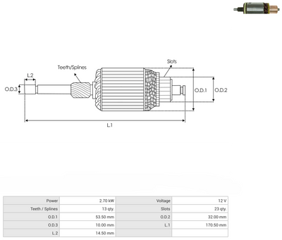 Marcha Mitsubishi Ford Diesel 7.3L 13D 61-8311