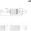 Armadura Mitsubishi Caterpillar 13D 24V 61-8340