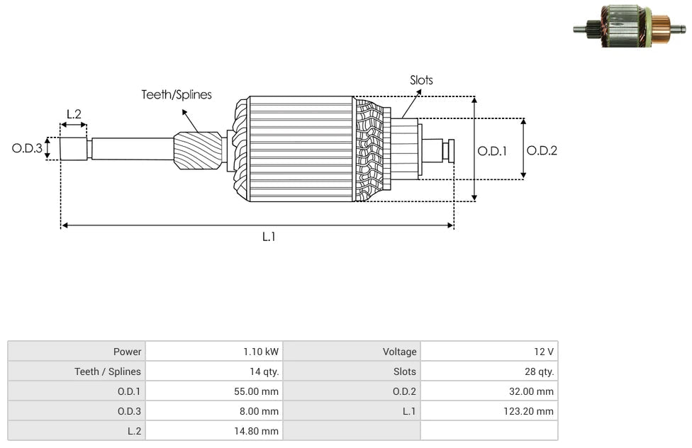 Armadura Bosch VW Jetta Ibiza 14D 61-9151