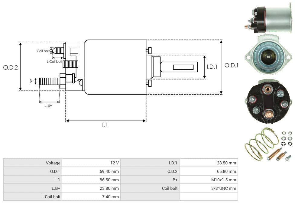Solenoide Marcha Delco Chevrolet Botella Corto 66-100CA