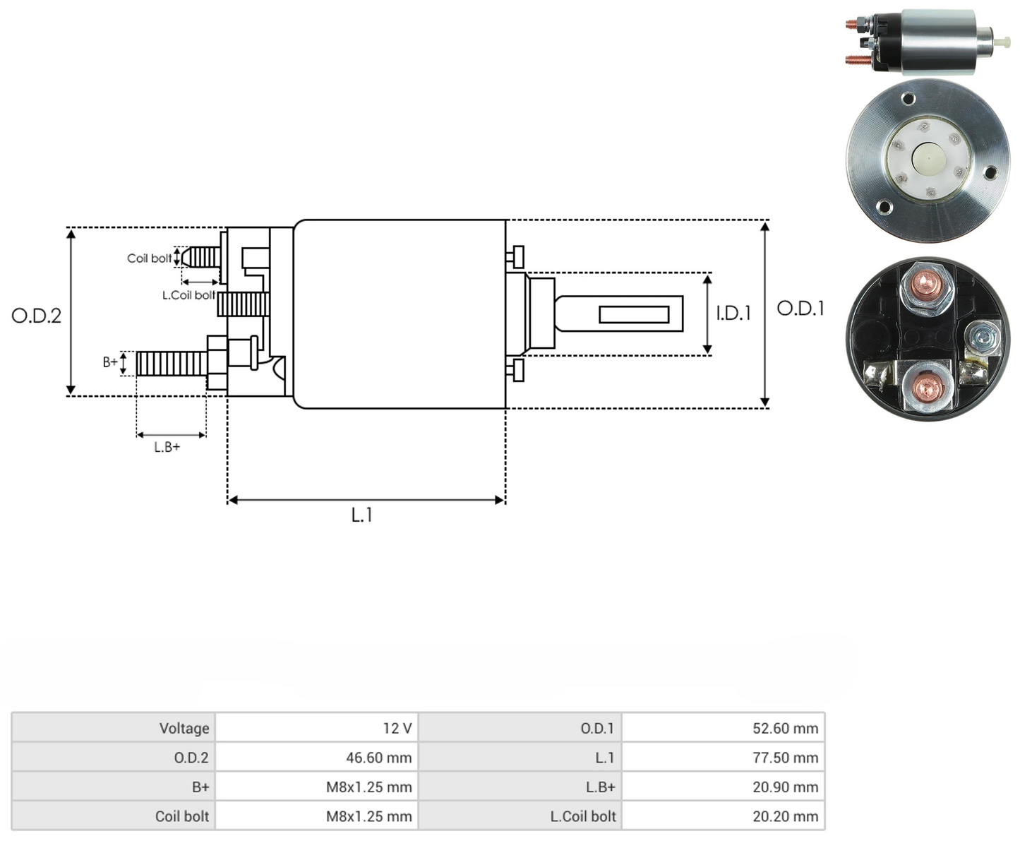 Solenoide Marcha Delco Triton Chevrolet Imanes 3 Terminales 66-132
