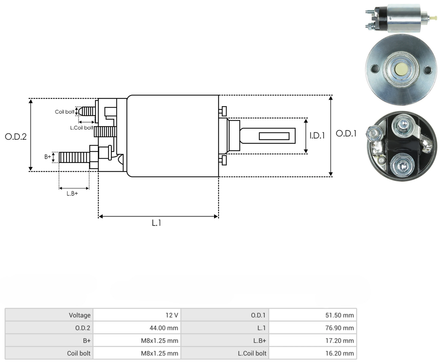 Solenoide Marcha Ford Motorcraft Imanes 66-207