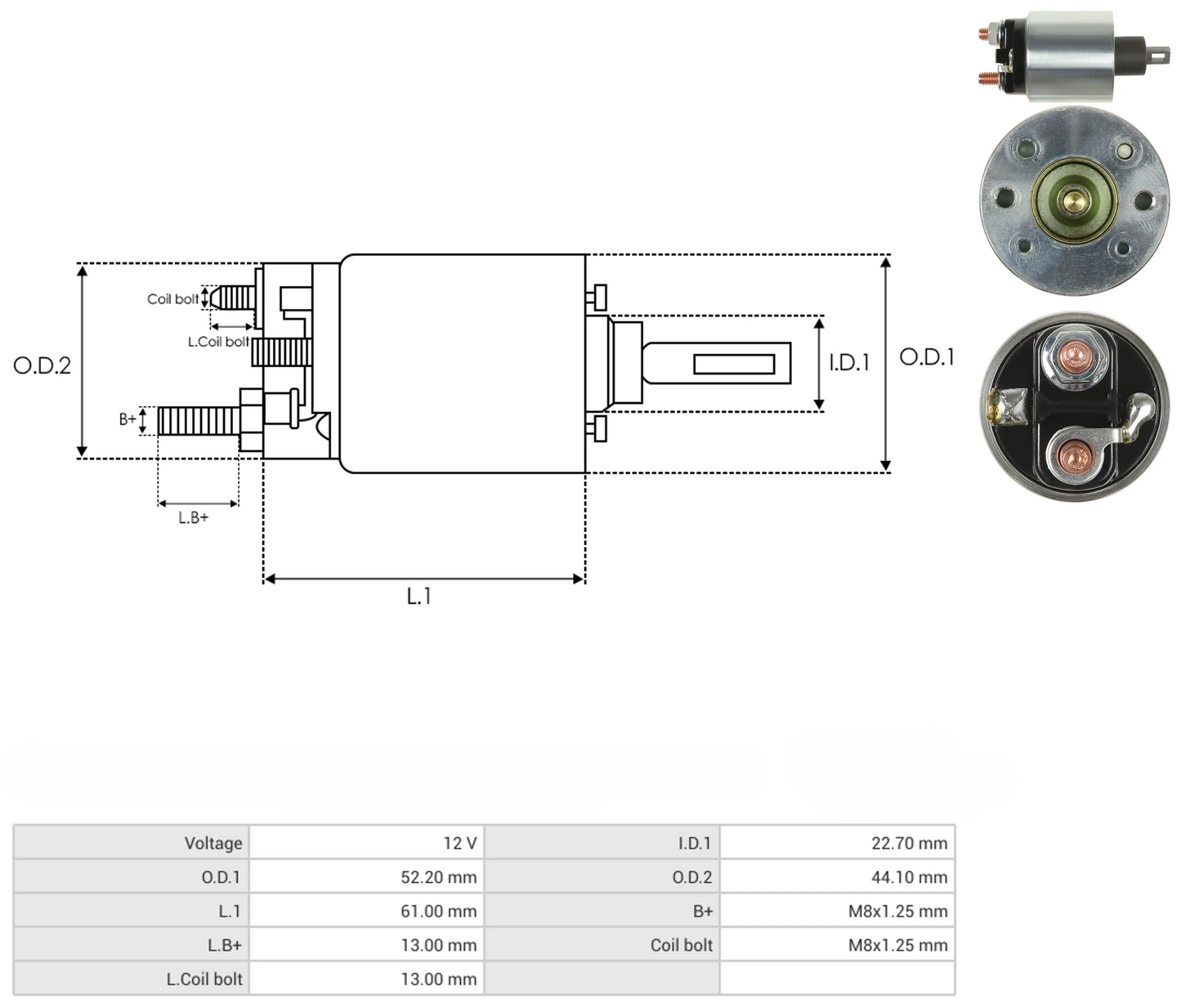 Solenoide Marcha Hitachi Nissan Tsuru Sentra (Sin Arnes) 66-8109