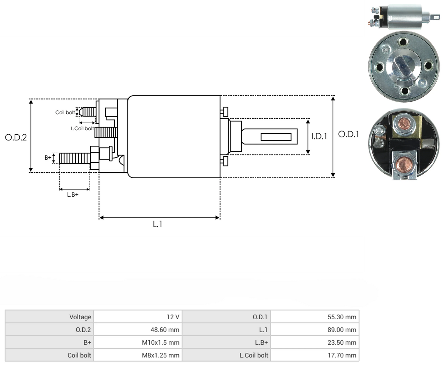 Solenoide Marcha Mitsubishi Ford Diesel 7.3L 66-8363