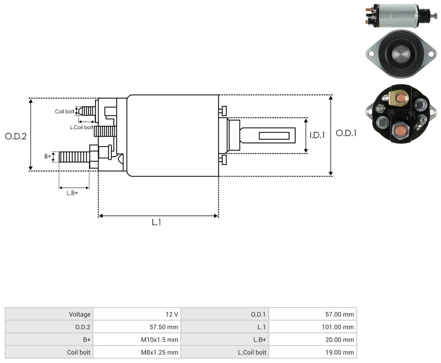 Solenoide Marcha Delco 28MT 12v 3T 66-8404