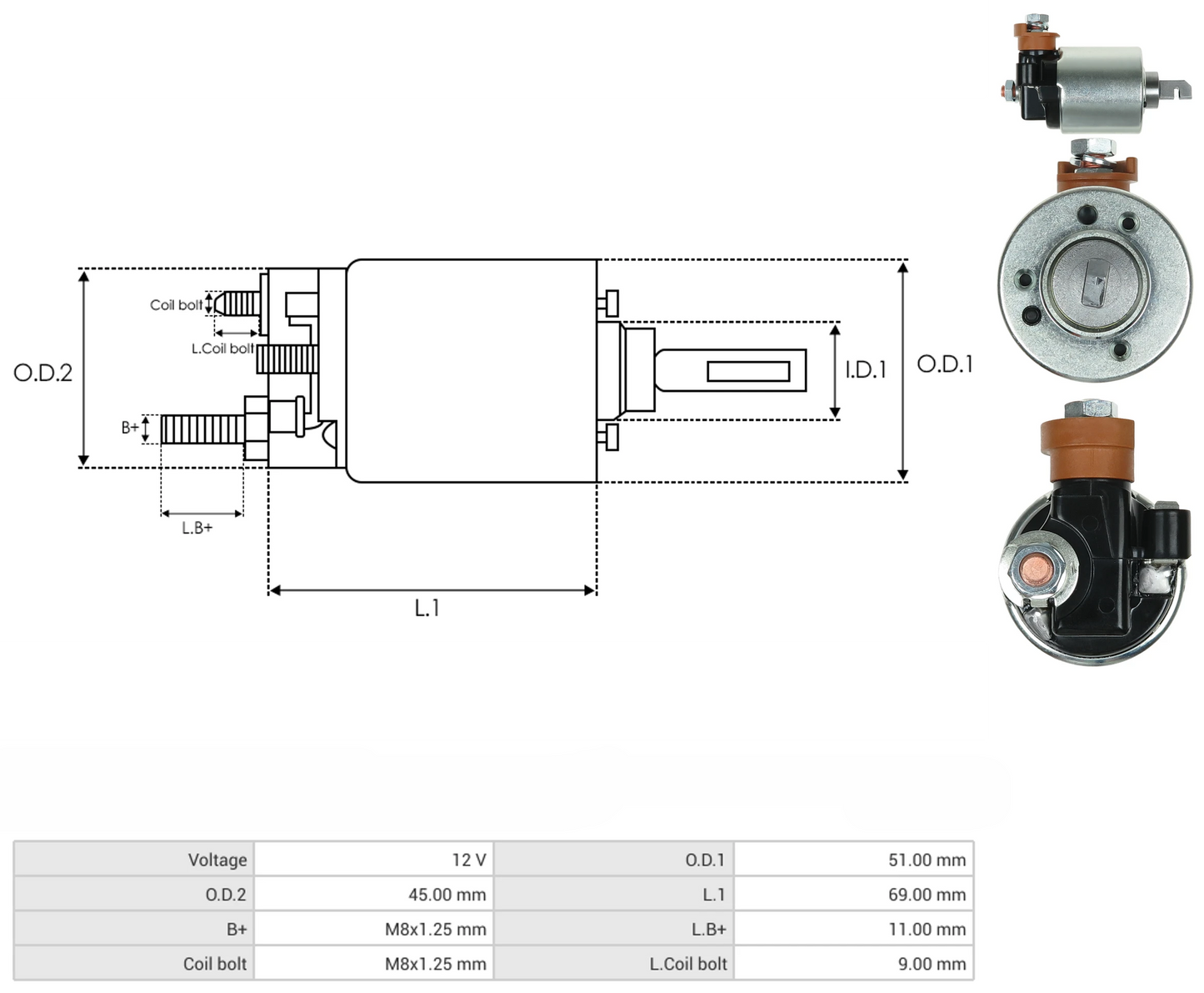 Solenoide Marcha Mitsuba Honda Civic Accord 66-8506