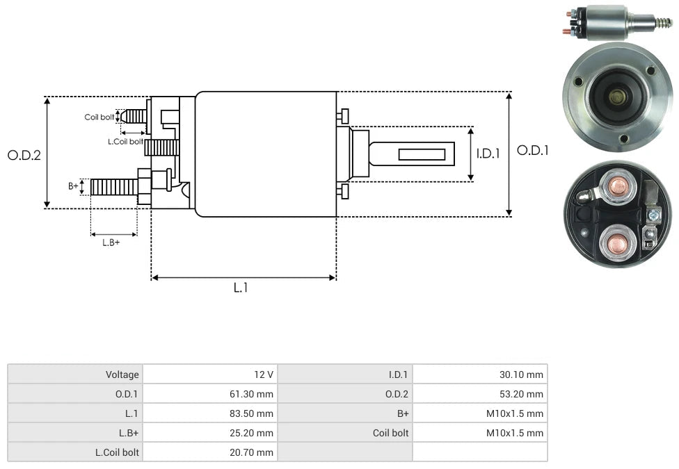 Solenoide Perkins Bosch 12V 66-9100