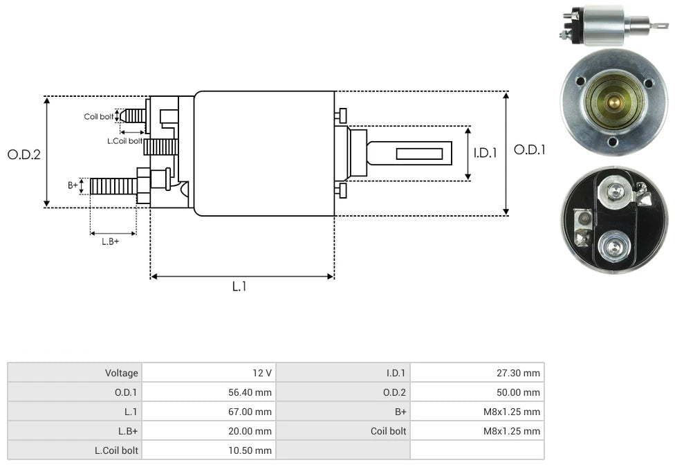 Solenoide Bosch VW 66-9126
