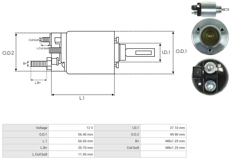 Solenoide Bosch VW Golf Jetta 66-9173