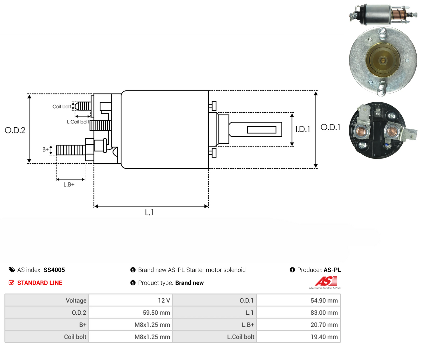 Solenoide Marcha Lucas Massey Ferguson 66-9204