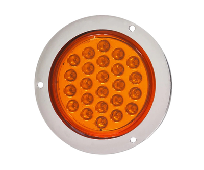 Plafon Redondo 4'' 24 LED's Atornillable Cromado