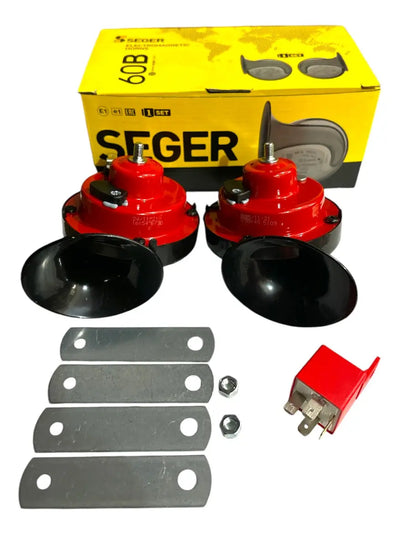 Bocina Seger Caracol Grande C/Reley (Juego)