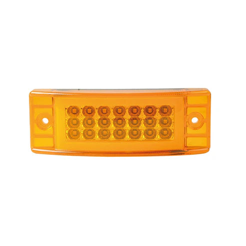 Plafon Lateral Rectangular 21 LED's Fijo/Estrobo