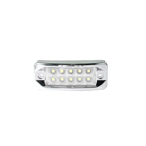 Plafon Lateral Rectangular 10 LED's Fijo/Estrobo