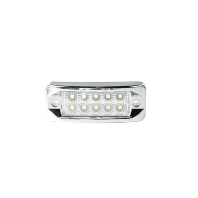Plafon Lateral Rectangular 10 LED's Fijo/Estrobo