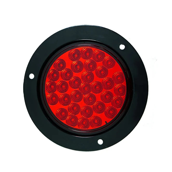 Plafon Redondo 4'' 33 LED's con Estrobo Rojo