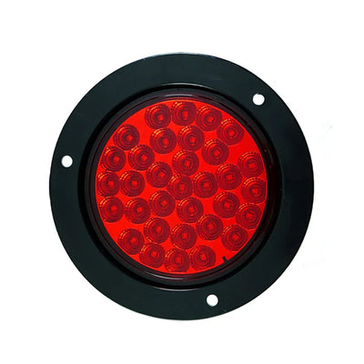 Plafon Redondo 4'' 33 LED's con Estrobo Rojo