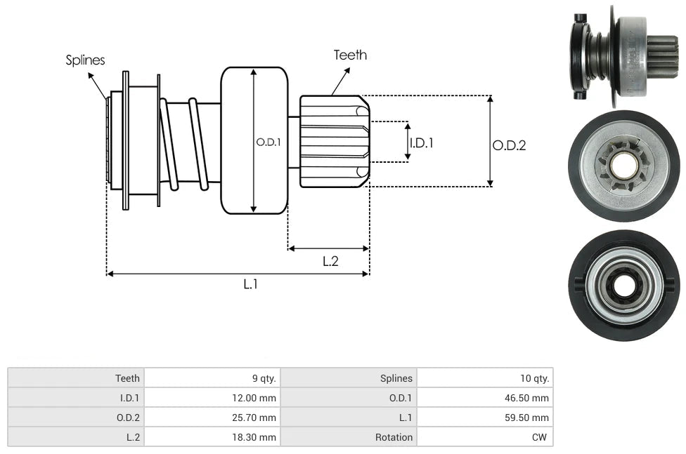 Impulsor Bosch VW Pointer 54-91109 TIM 1052