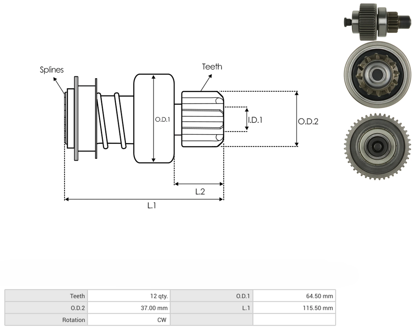 Impulsor Ford Triton Diesel 12D 54-217 TIM 1960