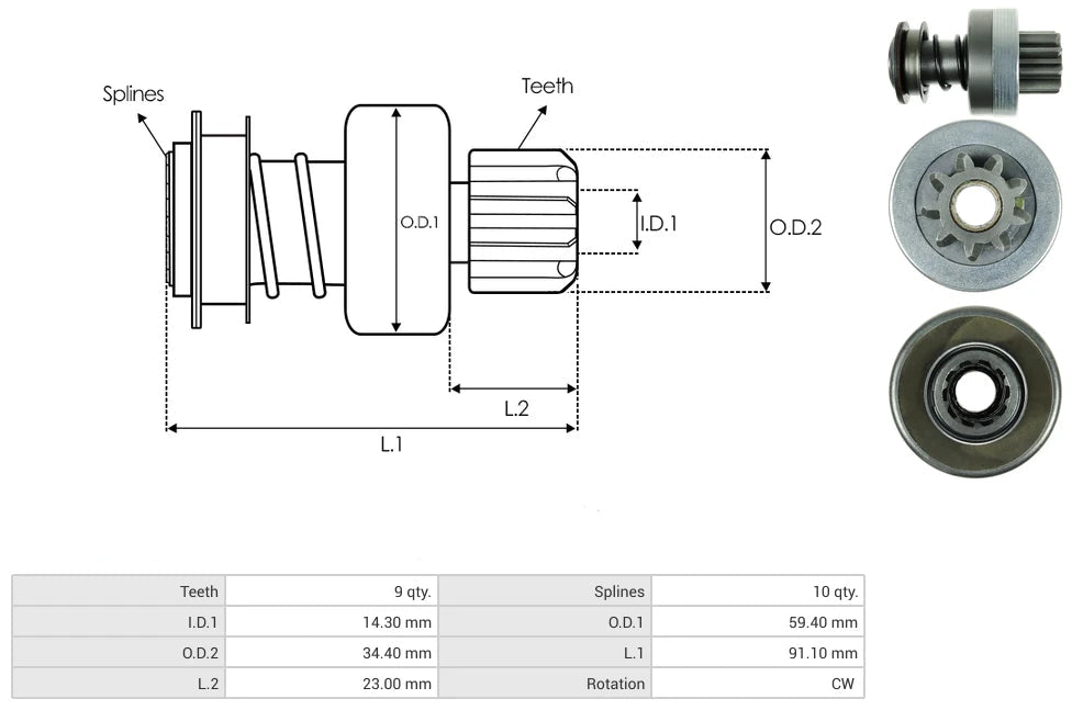 Impulsor Bosch New Holland 9D 54-9110 TIM 2426