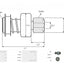 Impulsor Mitsubishi Mazda 8D 54-8304 TIM 425