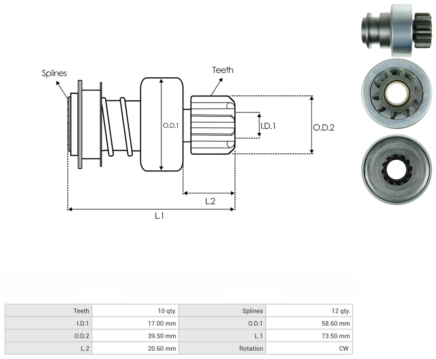 Impulsor Lucas Perkins A/Curvos 54-9200 TIM 454A