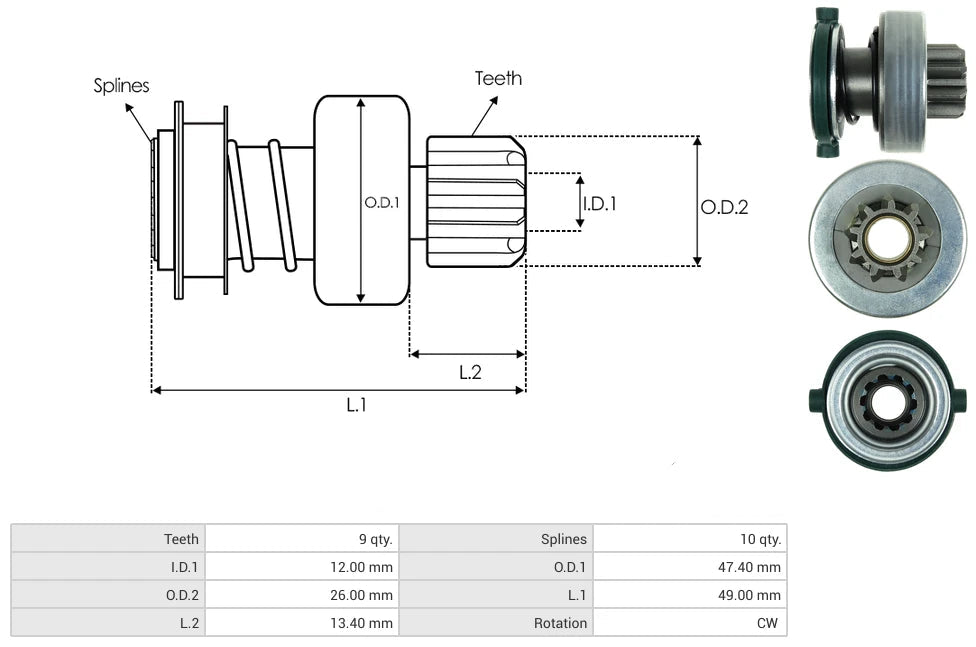 Impulsor Bosch VW 9D 54-91103 TIM 702A